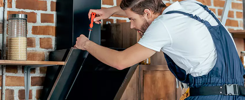 Old Rusted Metal Fireplace Repair And Replacement in Moncton, NB
